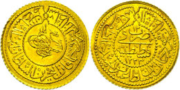 Rumi Altin, (2,41g), 1808-1839, (1223/12 AH), Mohammed II., KM 616, Vz.  VzRumi Altin, (2, 41g), 1808-1839,... - Turquie