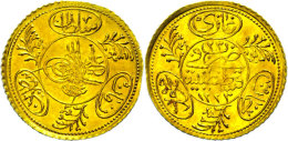 Hayriye Altin, (1,81g), 1808-1839, (1223/23 AH), Mohammed II., KM 638, Vz.  VzHayriye Altin, (1, 81g),... - Turquie