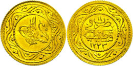 2 Rumi Altin, (4,76g), 1808-1839 (1223/11 AH), Mohammed II., KM 614, Etwas Wellig, Vz.  Vz2 Rumi Altin, (4,... - Turquie