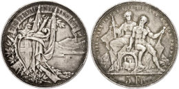 5 Franken, 1883, Lugano, HMZ 2-1343n, Ss.  Ss5 Franc, 1883, Lugano, HMZ 2-1343n, Very Fine.  Ss - Autres & Non Classés