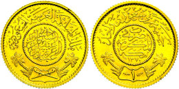 Pfund, Gold, 1950 (1370 AH), Fb. 1, Vz-st.  Vz-stPound, Gold, 1950 (1370 Provisional Issue), Fb. 1, Extremly... - Arabie Saoudite