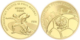 100 Zloty Gold, 2006, "Fußball-Weltmeisterschaft 2006 In Deutschland", PP, Schön 591. In Schatulle Mit... - Pologne