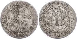 Danzig, Ort, 1624, Sigismund III., Ss.  SsGdansk, City, 1624, Sigismund III., Very Fine.  Ss - Pologne