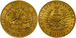 1000 Schilling Gold, 1976, Babenberger, St Mit MDM-Garantie  Unzk1000 Shilling Gold, 1976, Babenberger, St With... - Autriche