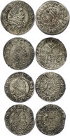 3 Kreuzer, 1628, 1633 Und 1636 (2x), Ferdinand II. 4 Stück (versch. Variationen), S-ss (gereinigt)  S-ss3... - Autriche