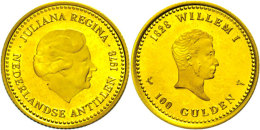 Niederländische Antillen, 100 Gulden, Gold, 1978, PP.  PPNetherlands Antilles, 100 Guilder, Gold, 1978,... - Autres & Non Classés