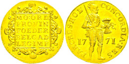 Holland, 1 Dukat, Gold, 1771, KM 12, Vz, MDM-Zertifikat  VzHolland, 1 Ducat, Gold, 1771, KM 12, Extremly Fine,... - Autres & Non Classés
