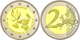 2 Euro, 2013, 20 Jahre Uno, Mit Zertifikat In Ausgabeschatulle Und OVP, PP.  PP2 Euro, 2013, 20 Years Uno, With... - Autres & Non Classés