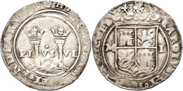 Real, O.J.(1506-1516), Johanna Und Karl I., Leichte Prägeschwäche, Ss.  SsReal, O. J. (1506-1516),... - Mexique