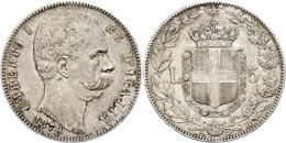 5 Lire, 1879, Umberto I., KM 20, Ss-vz.  Vz5 Liras, 1879, Umberto I., KM 20, Very Fine To Extremly Fine.  Vz - Autres & Non Classés