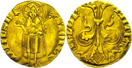 Florenz, Fiorino D'oro (3,51g), O.J.(1252-1422), Mit Münzzeichen Glocke Am Ende Der Umschrift. Fb. 276, Ss. ... - Autres & Non Classés