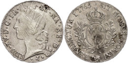 Ecu Au Bandeau Du Bearn, 1765, Louis XV., Pau, Gadoury 322a, Avers Justiert, Ss.  SsEuropean Currency Unit Au... - Autres & Non Classés