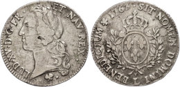 Ecu Au Bandeau, 1763, Louis XV., L (Bayonne), Gadoury 322, Min. Justiert, Ss.  SsEuropean Currency Unit Au... - Autres & Non Classés