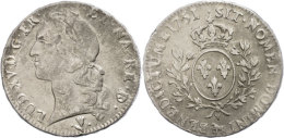 Ecu Au Bandeau Du Bearn, 1751, Louis XV., Pau, Grdoury 322a, Kratzer Auf Avers, Ss.  SsEuropean Currency Unit... - Autres & Non Classés
