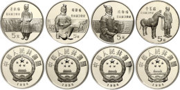 Set Zu 4 X 5 Yuan, 1984, Serie "Große Persönlichkeiten Der Chinesischen Geschichte", 1. Ausgabe, KM... - Chine
