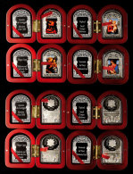 15 Diners, 2011/13, 4 Silber-Farbmünzen, Madonnen Von Da Vinci, Raffael, Correggio Und Lippi, Je In... - Andorre