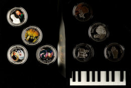 10 Diners, 2009, Das Leben Chopins, 8 Silber-Farbmünzen Mit Zertifikat In Ausgabeschatulle (als... - Andorre