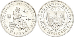 3 Reichsmark, 1930, A, Walther Von Der Vogelweide, J. 344, Min. Randfehler, Vz-st., Katalog: J. 344 Vz-st3... - Autres & Non Classés