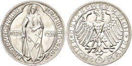 3 Reichsmark, 1928, Naumburg, Min Rf, St., Katalog: J. 333 St3 Reichmark, 1928, Naumburg, Min Rf, St.,... - Autres & Non Classés