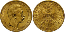 20 Mark, 1896, Wilhelm II., Ss, Katalog: J. 252 Ss20 Mark, 1896, Wilhelm II., Very Fine, Catalogue: J. 252 Ss - Autres & Non Classés