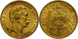 20 Mark, 1893, Wilhelm II., Ss., Katalog: J. 252 Ss20 Mark, 1893, Wilhelm II., Very Fine., Catalogue: J. 252 Ss - Autres & Non Classés