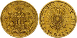 20 Mark, 1877, Wappen, J. 210, Randkerbe, Sonst Noch Ss, Katalog: J. 210 Ss20 Mark, 1877, Coat Of Arms, J. 210,... - Autres & Non Classés