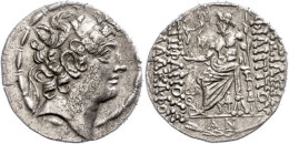 Tetradrachme (15,48g), 93-83 V. Chr., Philippos Philadelphos, Antiochia. Av: Kopf Nach Rechts. Rev: Thronender Zeus... - Non Classés