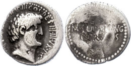 M. Antonius Und M. Iunius Silanus, Denar (3,47g), 33 V. Chr., Heeresmünzstätte In Kleinasien. Av: Kopf... - République (-280 à -27)