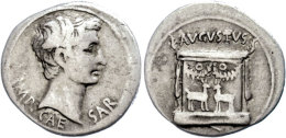 Augustus, 25-24 V. Chr., Cistophor (11,37g), Ephesus. Av: Kopf Nach Rechts, Darunter "IMP CAE-SAR". Rev: Altar Der... - Autres & Non Classés