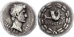 Augustus, 25-24 V. Chr., Cistophor (11,45g), Ephesus. Av: Kopf Nach Rechts, Darunter "IMP CAE-SAR". Rev: Capricorn... - Autres & Non Classés