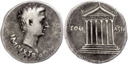 Augustus, 19 V. Chr., Cistophor (11,15g), Ephesus. Av: Kopf Nach Rechts, Darunter Schrift. Rev: Tempel Zwischen... - Autres & Non Classés