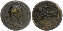Trajanus, 107-109, Sesterz (25,76g), Rom. Av: Kopf Nach Rechts, Darum Umschrift. Rev. Brücke, Darunter Boot.... - Autres & Non Classés
