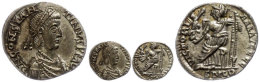 Constantinus III., 407-411, Siliqua (1,52g), Lugdunum. Av: Büste Nach Rechts, Darum Umschrift. Rev: Sitzende... - Autres & Non Classés