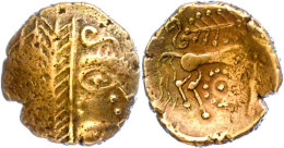 Gallien, Leuci (Lothringen), Stater (6,99g), 2. Jhd. V. Chr.. Av: Kopf Nach Rechts. Rev: Pferd Nach Rechts,... - Gauloises
