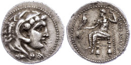 Salamis, Tetradrachme (17,12g), 332-323 V. Chr., Alexander III. Av: Herakleskopf Mit Löwenfell Nach Rechts.... - Non Classés