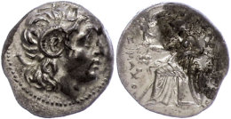 Ephesos, Drachme (4,23g), 323-281 V. Chr., Lysimachos. Av: Kopf Nach Rechts. Rev: Thronende Athena Mit Schild,... - Non Classés