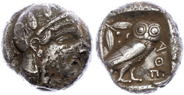 Athen, Tetradrachme (16,83g), Ca. 431 V. Chr. Av: Athenekopf Mit Attischem Helm Nach Rechts. Rev: Eule Nach Rechts,... - Non Classés