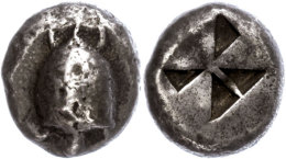 Stater (12,24g), Ca. 650-550 V. Chr. Av: Schildkröte. Rev: Vielfach Geteiltes Quadratum Incusum. SNG Cop.... - Non Classés
