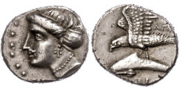 Sinope, Drachme (4,97g), Ca. 330-300 V. Chr., Magistrat Agreos? Av: Nymphenkopf Nach Rechts. Rev: Adler Mit... - Non Classés