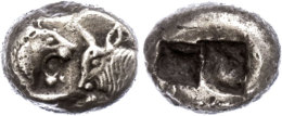 1/2 Stater (5,20g), Nach 546 V. Chr., Sardeis. Av: Löwen Und Stierprotome Einander Gegenüber. Rev:... - Non Classés