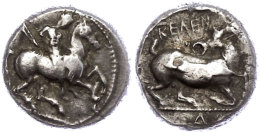 Kelenderis, Stater (10,51g), Ca. 425-400 V. Chr. Av: Nackter Reiter Zu Pferd Nach Rechts. Rev: Ziegenbock Nach... - Non Classés