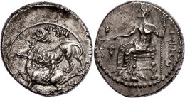 Stater (10,87g), 361-334 V. Chr., Mazaios. Av: Thronender Baaltars Mit Zepter Nach Links. Rev: Löwe... - Non Classés