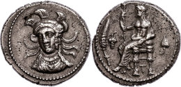 Tarsos, Stater (10,68g), 333-323 V. Chr., Balakros. Av: Thronender Baaltars Mit Zepter Nach Links, Davor Ähre... - Non Classés