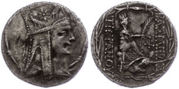 Tetradrachme (15,34g), 95-56 V. Chr., Tigranes II. Av: Kopf Mit Tigra Nach Rechts. Rev: Sitzende Tyche Mit... - Non Classés