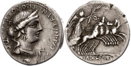 C. Annius T.f. T.n. Und L. Fabius L.f. Hispaniensis, Denar (3,85g), 82/81 V. Chr., Rom. Av: Büste Der Anna... - République (-280 à -27)