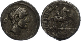 L. Marcius Philippus, Denar (3,43g), 56 V. Chr., Rom. Av: Kopf Des Ancus Marcius Nach Rechts, Dahinter Lituus,... - République (-280 à -27)