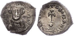 Constans II., 641-668, Hexagramm (6,01g), Konstantinopel. Av: Brustbild Mit Kreuzglobus Von Vorn, Darum Umschrift.... - Byzantines
