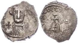 Constans II., 641-668, Hexagramm (6,91g), Konstantinopel. Av: Brustbild Mit Kreuzglobus Von Vorn, Darum Umschrift.... - Byzantines