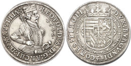 Taler, 1632, Leopold, Hall, Dav. 3338, Ss+.  Thaler, 1632, Leopold, Hall, Dav. 3338, Very Fine. - Autriche