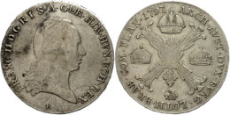 Taler, 1797, Franz II., Günzburg, Ss.  SsThaler, 1797, Francis II., Günzburg, Very Fine.  Ss - Autriche